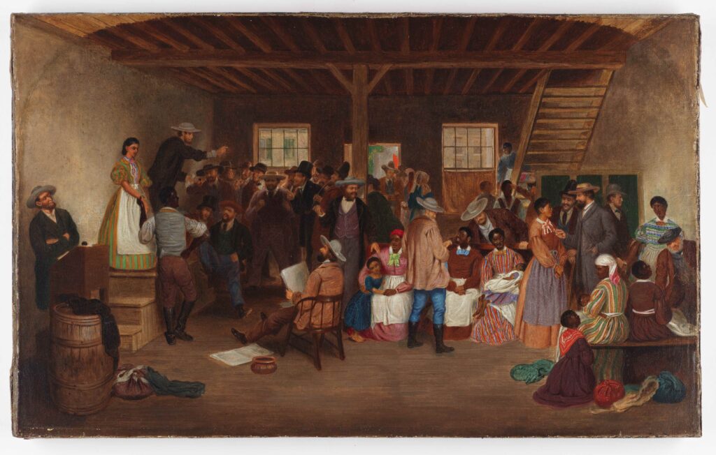 Slave Auction Painting